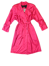 Vintage Hot Pink Trench Coat